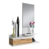 Console suspendue avec 1 tiroir et 1 miroir L81 cm - DHALIA