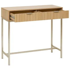 Console Tasso L80,5cm effet bois naturel - Beige- 5five