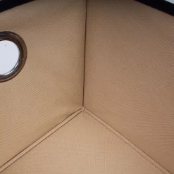 Corbeille beige en tissu avec oeillet