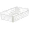 Corbeille de rangement 2 litres en Plastique Recyclé - Blanc