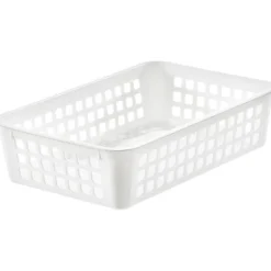 Corbeille de rangement 2 litres en Plastique Recyclé - Blanc