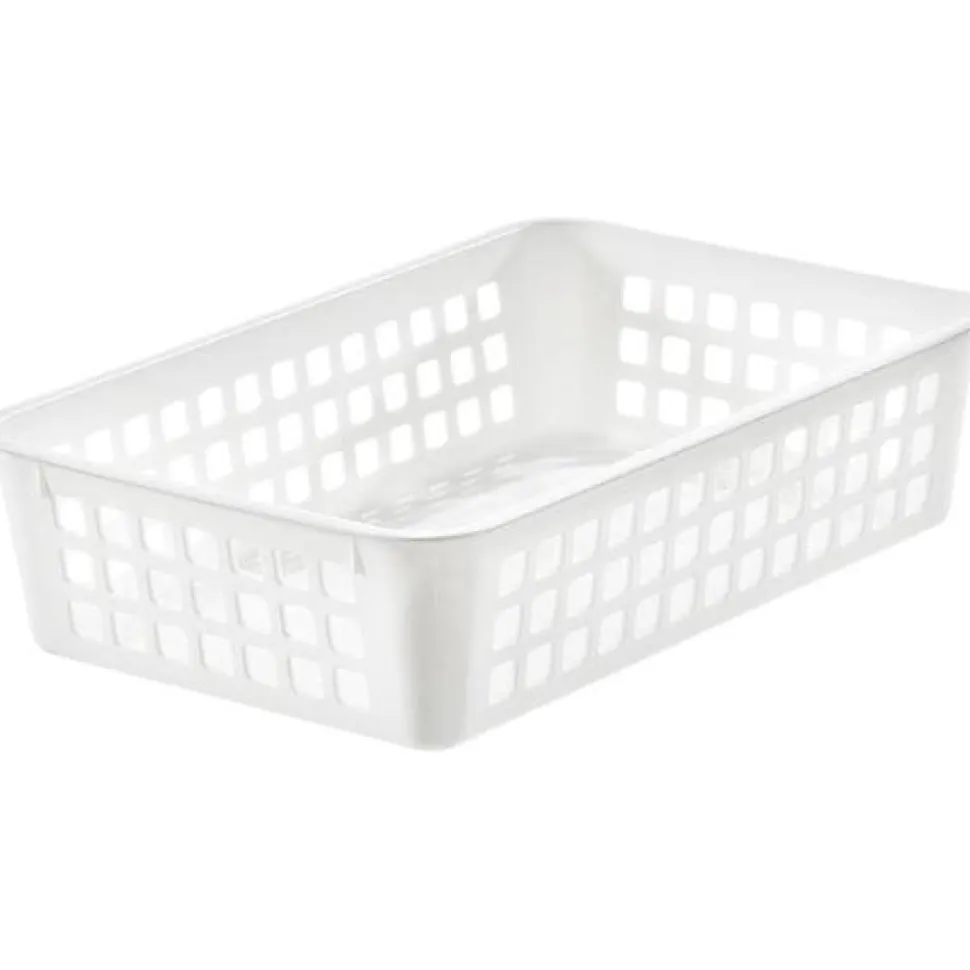 Corbeille de rangement 2 litres en Plastique Recyclé - Blanc
