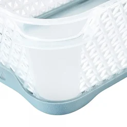 Corbeille de rangement A7 anti dérapant - Bleu