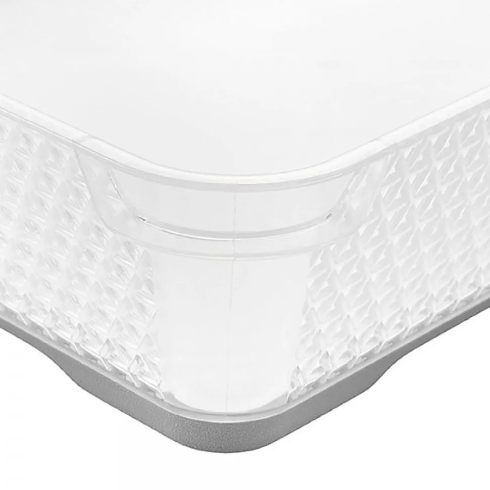Corbeille de rangement antidérapante A4 pour bureau et école - Gris