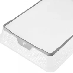 Corbeille de rangement antidérapante A4 pour bureau et école - Gris