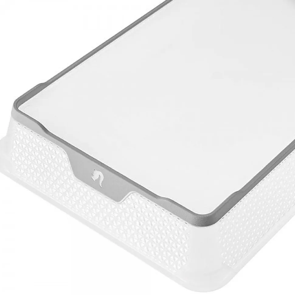 Corbeille de rangement antidérapante A4 pour bureau et école - Gris