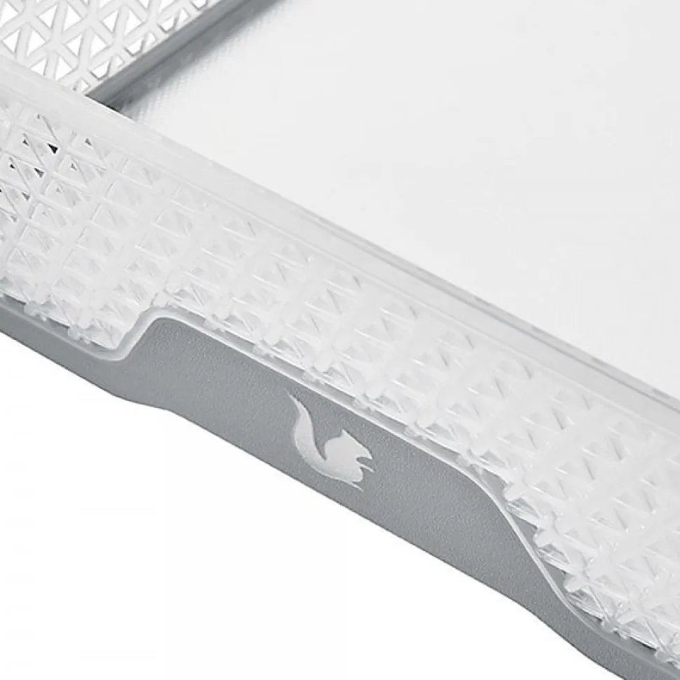 Corbeille de rangement antidérapante A5 pour bureau et école - Gris