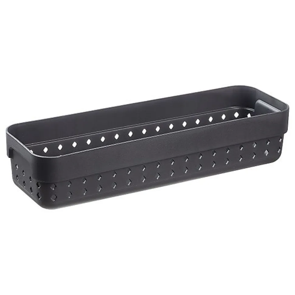 Corbeille de rangement bureau Salle de Bain M - Noir