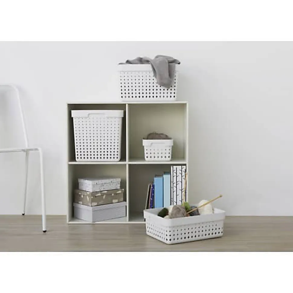 Corbeille de rangement élégante pour salle de bain M - Vert