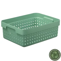 Corbeille de rangement élégante pour salle de bain M - Vert