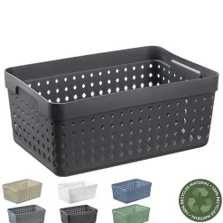 Corbeille design pour bureau ou salle de bain XL - Noir