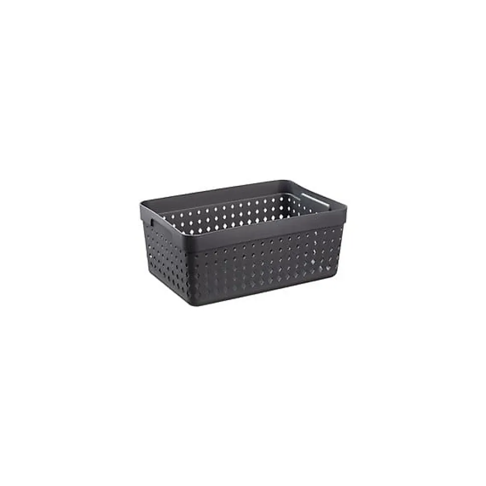 Corbeille design pour bureau ou salle de bain XL - Noir