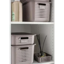 Corbeille en plastique recyclé pour salle de bain 13 litres - Blanc