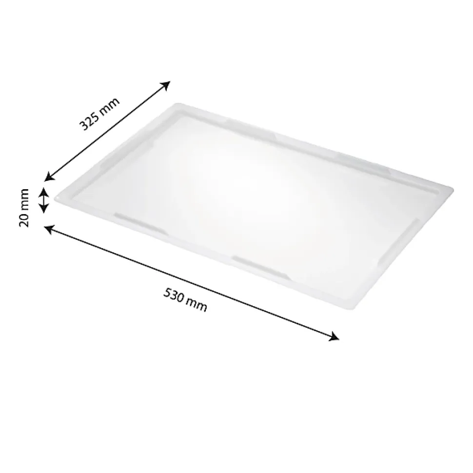 Couvercle pour caisse pleine GN1/1 - blanc