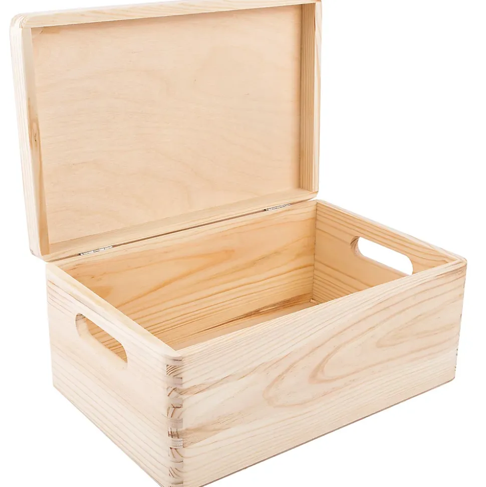 Creative Deco Boîte à Souvenirs Bébé Personnalisée - Motif Cœur - Cadeau Naissance Fille et Garçon - Boîte en Bois Personnalisable