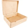 Creative Deco Boîte à Souvenirs Bébé Personnalisée - 40 x 30 x 14 cm - Cadeau Naissance Garçon - Boîte en Bois Personnalisable