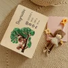 Creative Deco Boîte en Bois Personnalisée pour Naissance - Motif Écureuil - 30 x 20 x 14 cm - Cadeau Souvenir Bébé Personnalisable