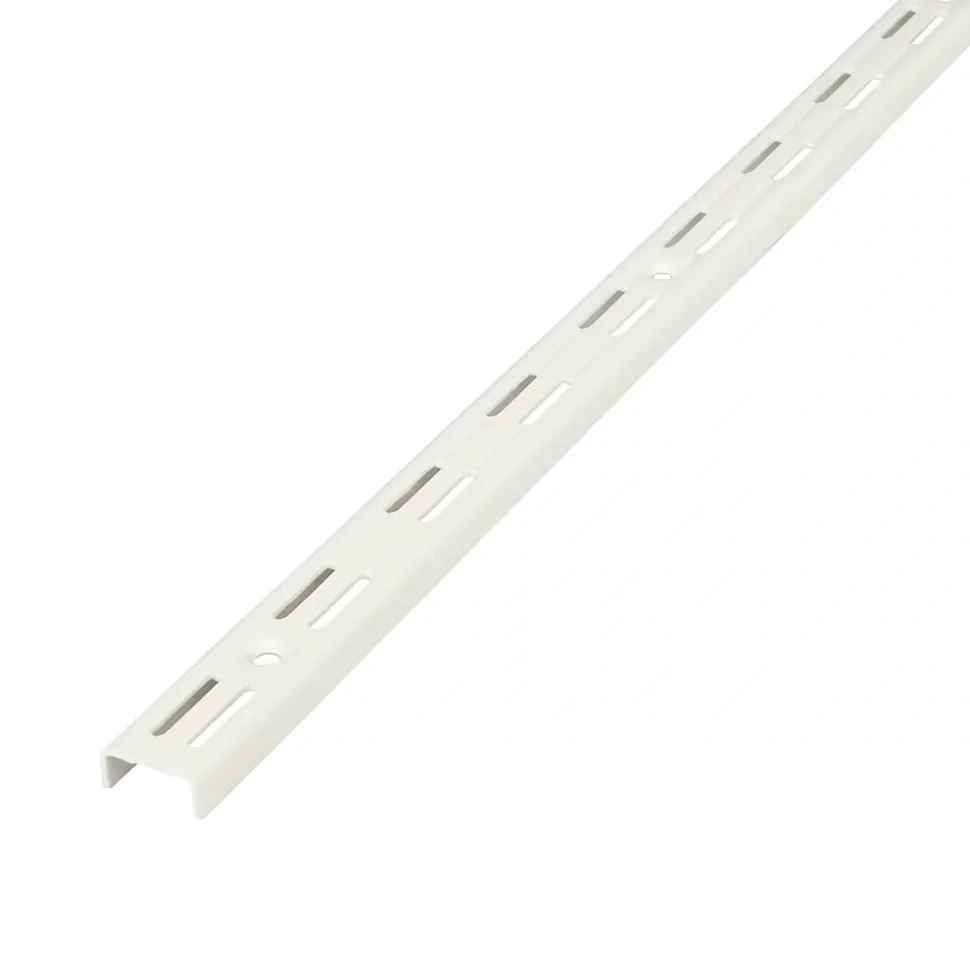 Crémaillère Twinny double perforation 200 cm blanc Form