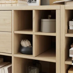 Croisillon pour étagère GoodHome Mixxit effet chêne