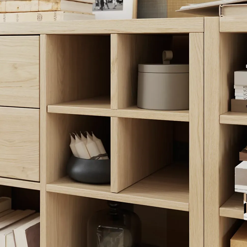 Croisillon pour étagère GoodHome Mixxit effet chêne