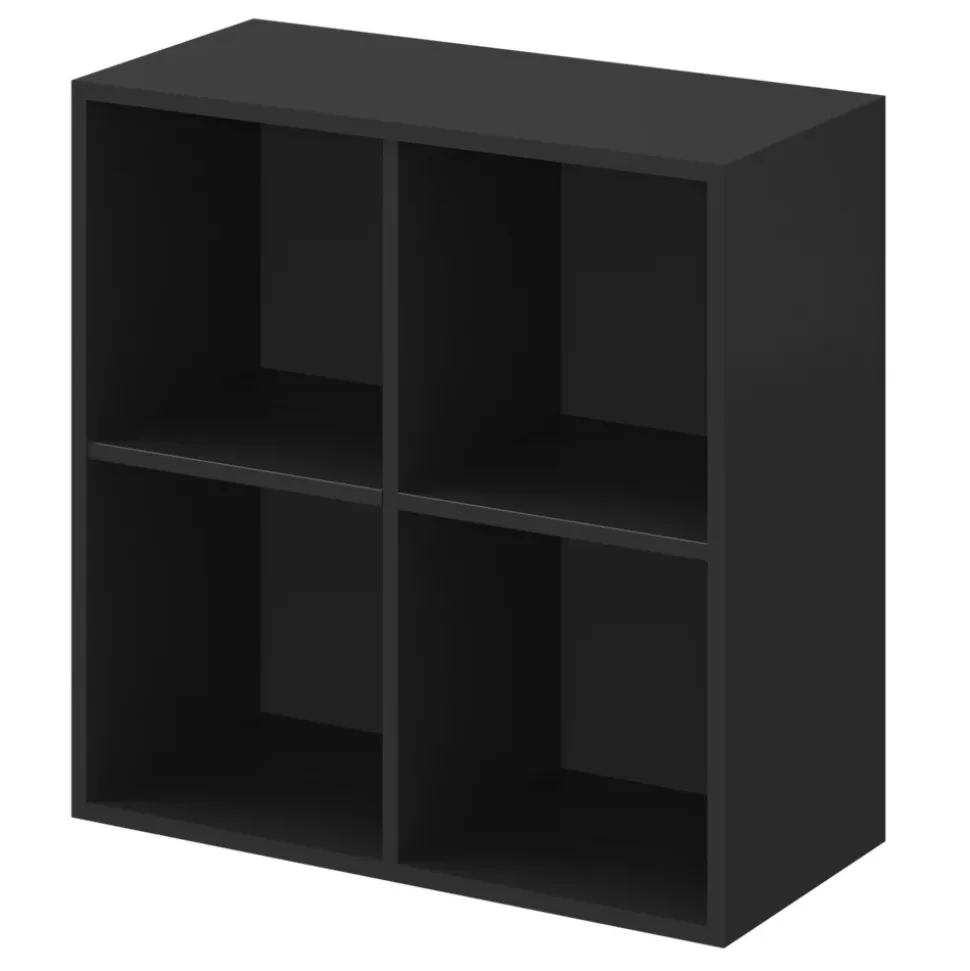 Croisillon pour étagère noir GoodHome Atomia H. 71,4 x L. 71,4 x P.33,2 cm