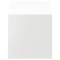 Cube de rangement avec porte blanche GoodHome Atomia H. 37,5 x L. 37,5 x P. 37 cm