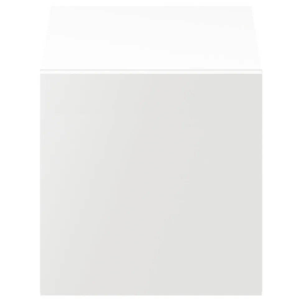 Cube de rangement avec porte blanche GoodHome Atomia H. 37,5 x L. 37,5 x P. 37 cm