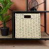 Cube de rangement tressé pliable