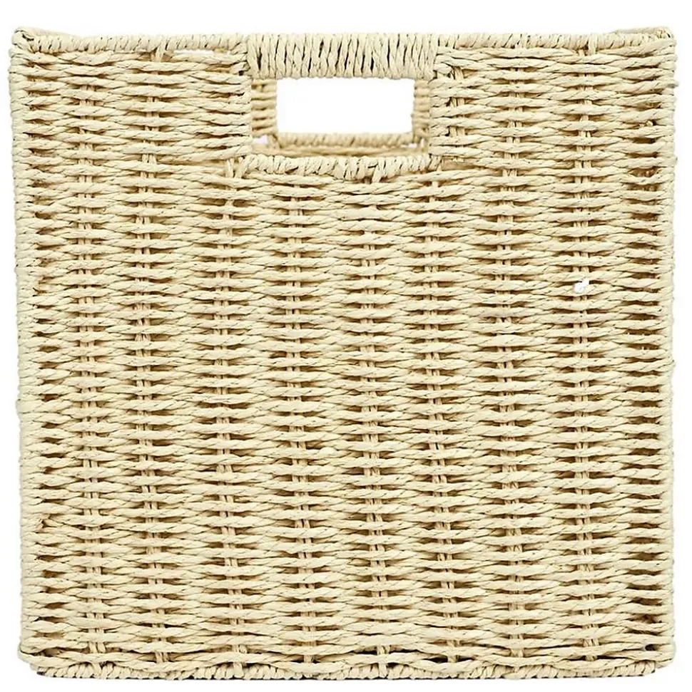 Cube de rangement tressé pliable