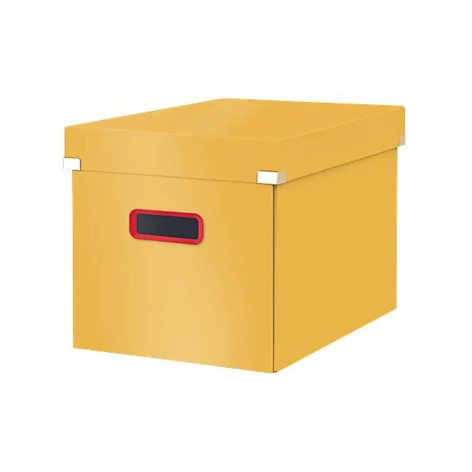 Cube en Carton robuste pour rangement Cosy - Jaune