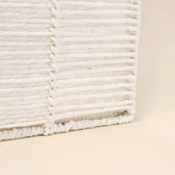 Cube rangement pliable en papier blanc 31x31x31cm
