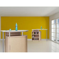 Desserte de cuisine Beaux Meubles Pas Chers chêne pivotante 110x55 cm