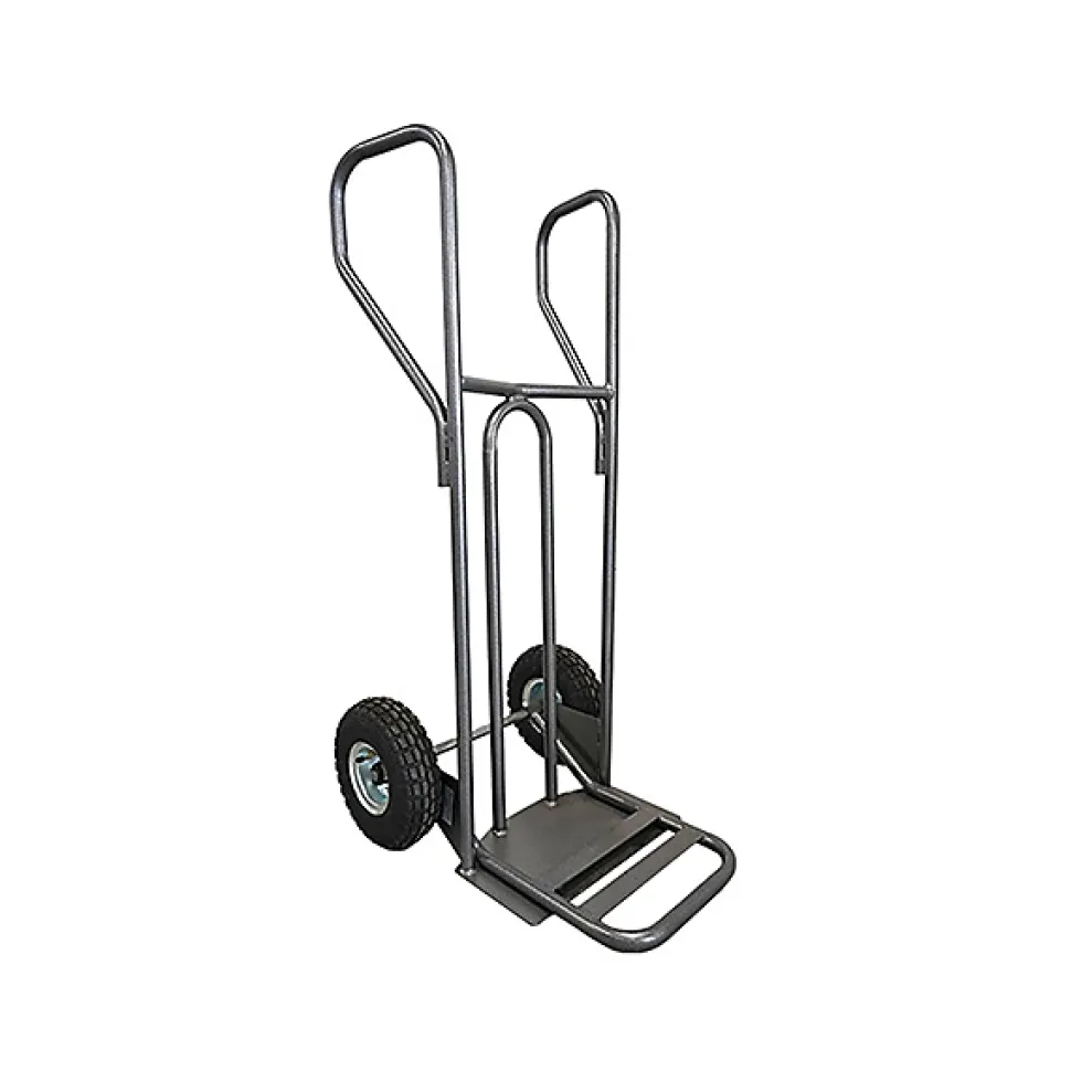Diable - Pelle fixe 238x405mm - charge 250kg - Roues pneumatiques - DVPF2-RG-BR