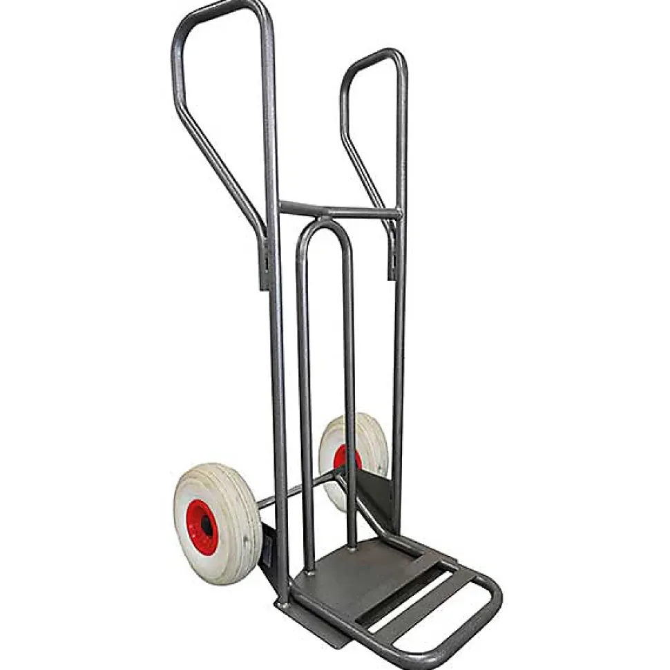 Diable - Pelle fixe 238x405mm - charge 250kg - Roues increvables non tachantes silenc. - DVPF2-RINC-BR