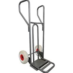 Diable - Pelle fixe 348x405mm - charge 250kg - Roues increvables non tachantes silenc. - DVPF1-RINC-BR