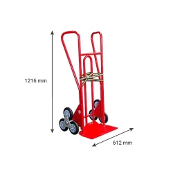 Diable 3 roues charge 250kg - Roues caoutchouc - 810210030