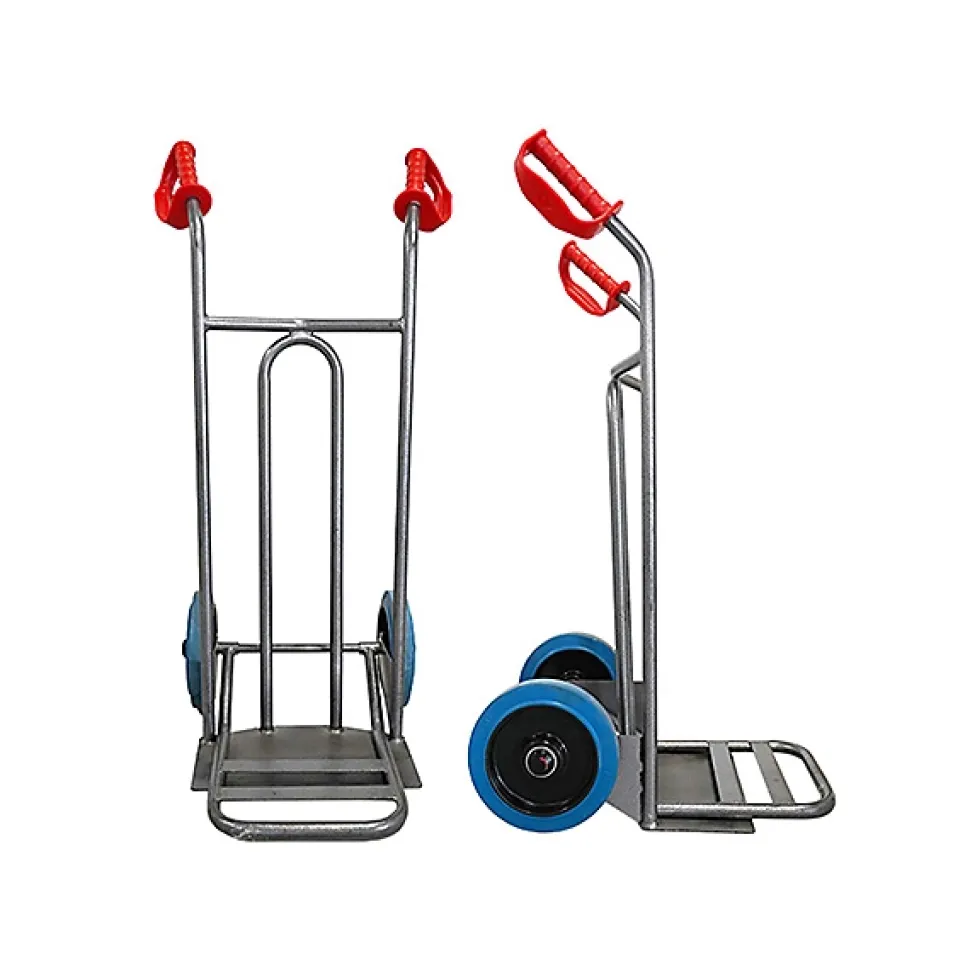 Diable acier charge 250kg - Roues increvables non tachantes silenc. - DVPO-RINC-BR