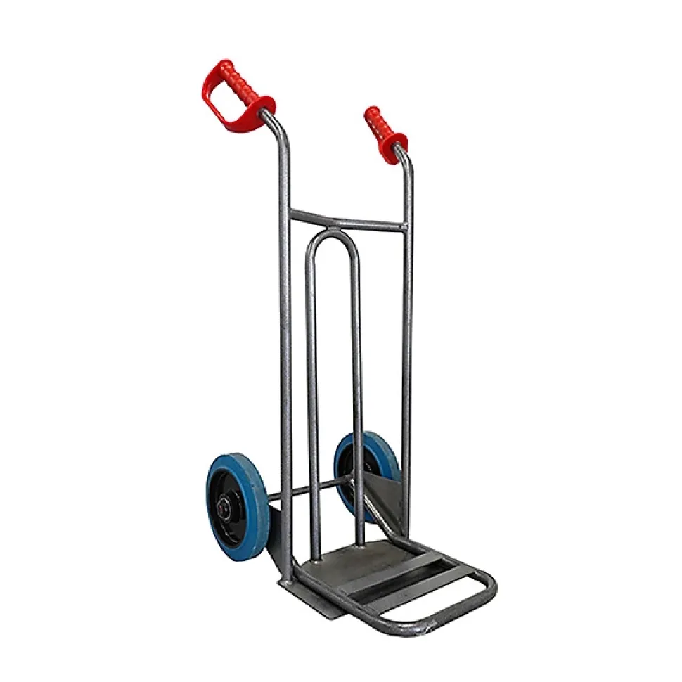 Diable acier charge 250kg - Roues increvables non tachantes silenc. - DVPO-RINC-BR