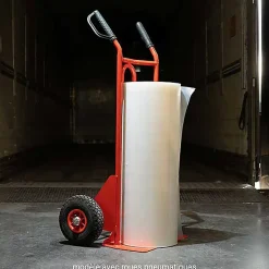 Diable acier charge 250kg - Roues caoutchouc et poignées à gardes - 810200020