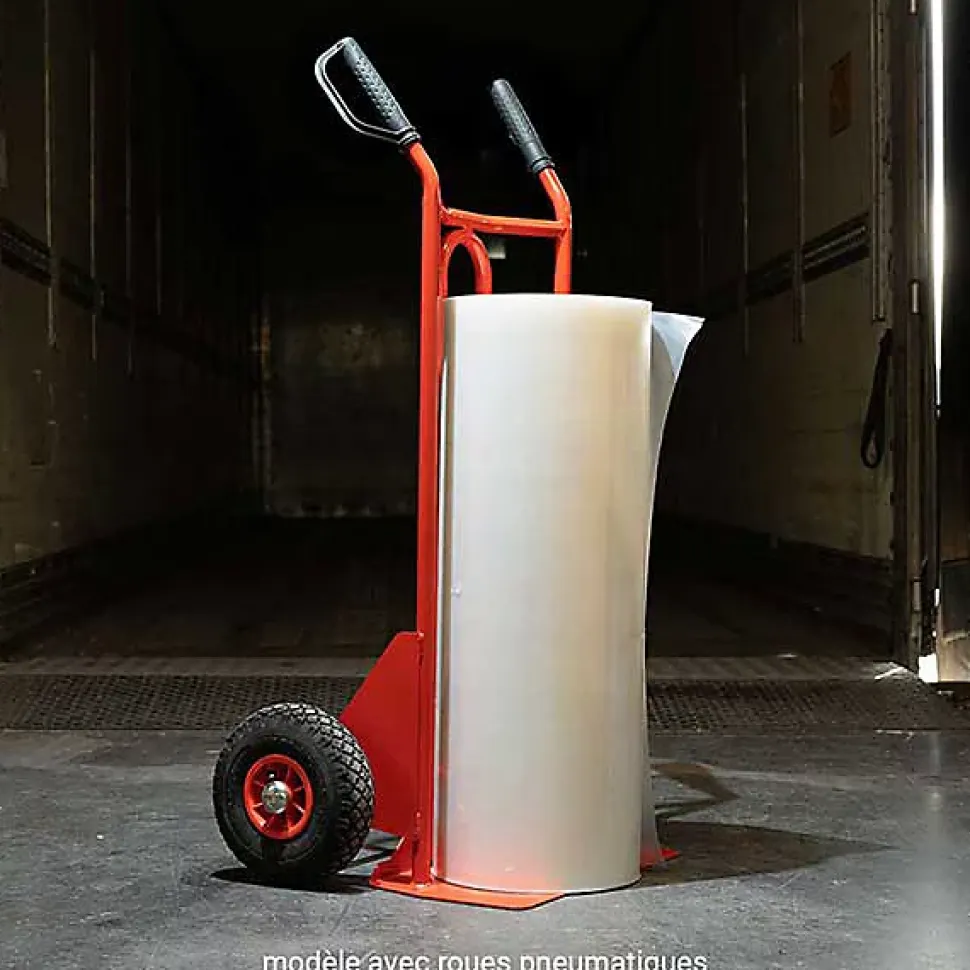 Diable acier charge 250kg - Roues caoutchouc et poignées à gardes - 810200020