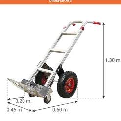 Diable aluminium 250kg - Tout terrain - ST250R