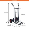 Diable basculement assisté - Roues caoutchouc - Charge max 350kg - 810301120