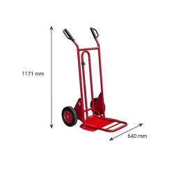 Diable bavette pliante et fixe 250kg - Roues pneumatiques - 810202021