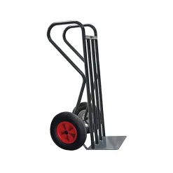 Diable charge lourde à roues caoutchouc - Pelle 560x300mm - Charge max 400kg - 810009634