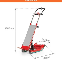 Diable électrique pour escaliers - Charge haute - Charge max 400kg - SKI400