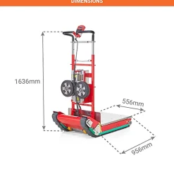 Diable électrique pour escaliers - Stabilisation intégrée - Charge 400kg - DOMSTAB400