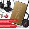 Diable pliable Chariot de transport charge max.200kg Hauteur réglable
