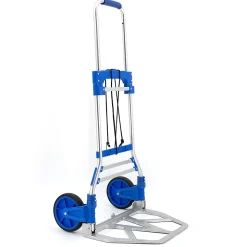 Diable pliable en aluminium réglable en hauteur Chariot charge transport 90 kg