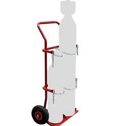 Diable porte bouteille pour poste à souder - 2 bouteilles - Roues pneumatiques - 810000152