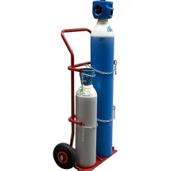 Diable porte bouteille pour poste à souder - 2 bouteilles - Roues caoutchouc - 810000151